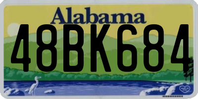 AL license plate 48BK684