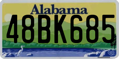 AL license plate 48BK685