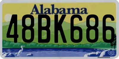 AL license plate 48BK686