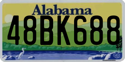 AL license plate 48BK688