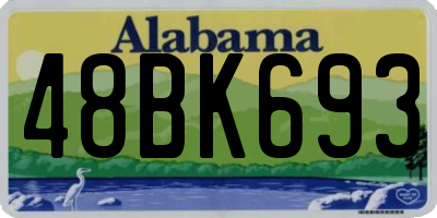 AL license plate 48BK693