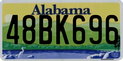 AL license plate 48BK696