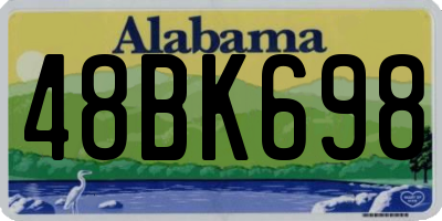 AL license plate 48BK698