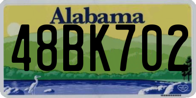 AL license plate 48BK702
