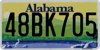 AL license plate 48BK705