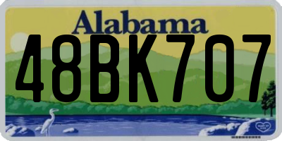 AL license plate 48BK707