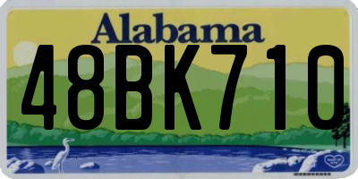 AL license plate 48BK710