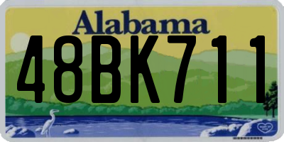 AL license plate 48BK711