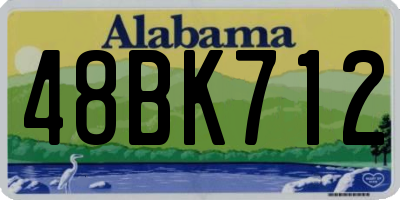 AL license plate 48BK712
