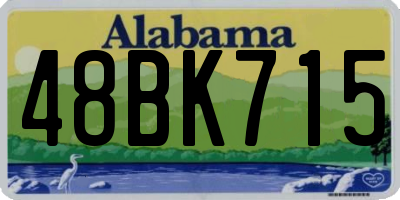 AL license plate 48BK715