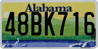 AL license plate 48BK716