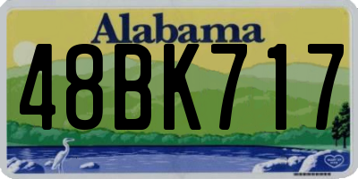 AL license plate 48BK717