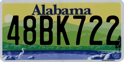 AL license plate 48BK722