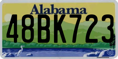 AL license plate 48BK723