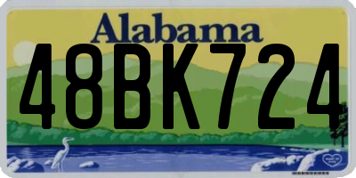 AL license plate 48BK724