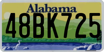 AL license plate 48BK725