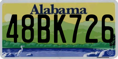 AL license plate 48BK726