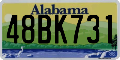 AL license plate 48BK731
