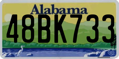 AL license plate 48BK733