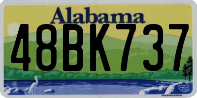 AL license plate 48BK737