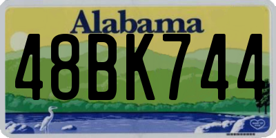 AL license plate 48BK744
