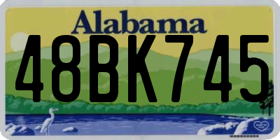 AL license plate 48BK745