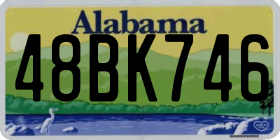 AL license plate 48BK746