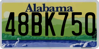 AL license plate 48BK750