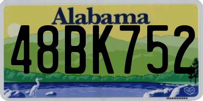 AL license plate 48BK752