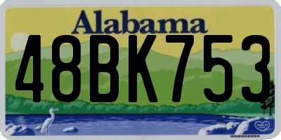 AL license plate 48BK753