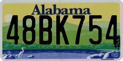 AL license plate 48BK754