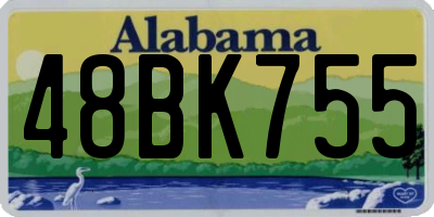 AL license plate 48BK755