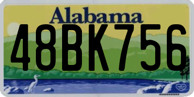 AL license plate 48BK756