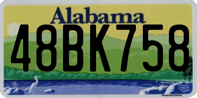 AL license plate 48BK758