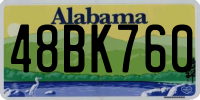 AL license plate 48BK760
