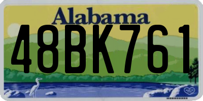 AL license plate 48BK761