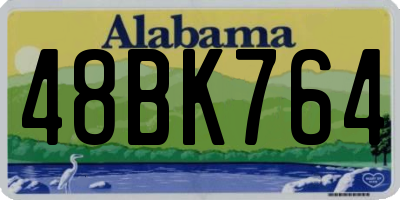 AL license plate 48BK764