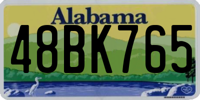 AL license plate 48BK765