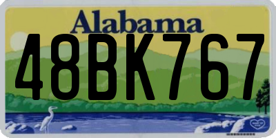 AL license plate 48BK767