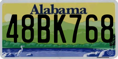 AL license plate 48BK768