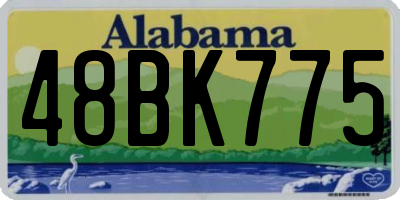 AL license plate 48BK775
