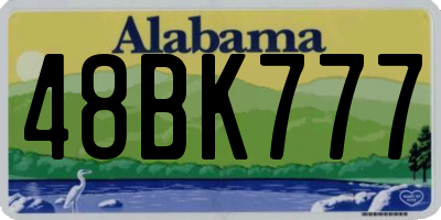 AL license plate 48BK777