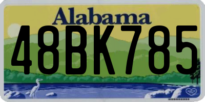 AL license plate 48BK785
