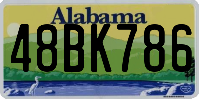 AL license plate 48BK786