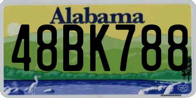 AL license plate 48BK788