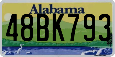 AL license plate 48BK793