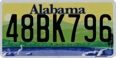 AL license plate 48BK796