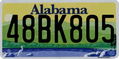 AL license plate 48BK805