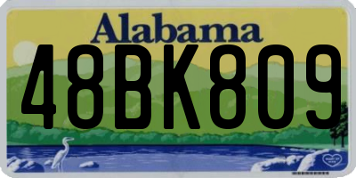 AL license plate 48BK809