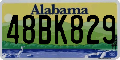 AL license plate 48BK829
